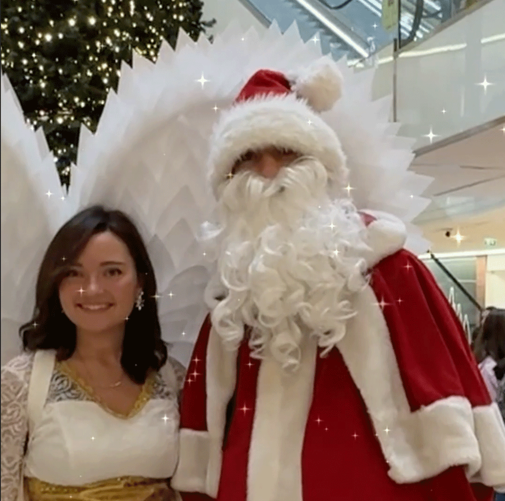 Weihnachtsengel und Nikolaus