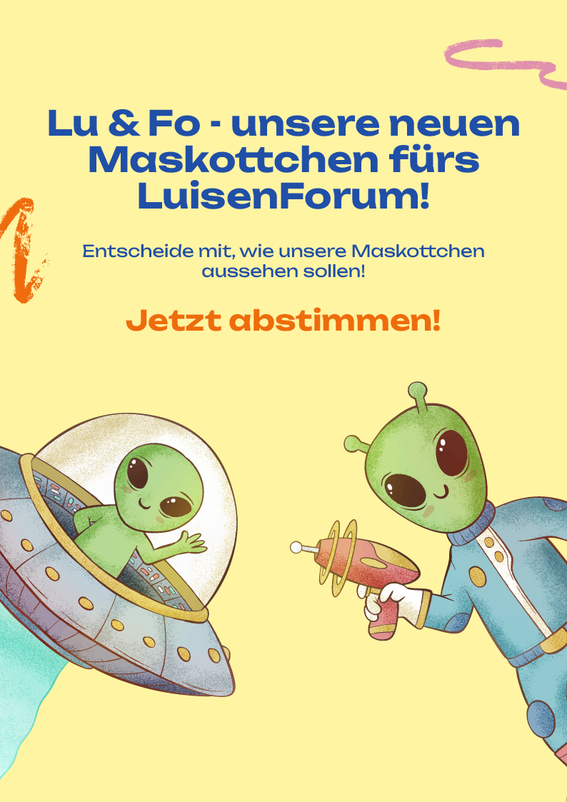 Lu & Fo – Entscheide mit, wie unsere Maskottchen aussehen sollen!